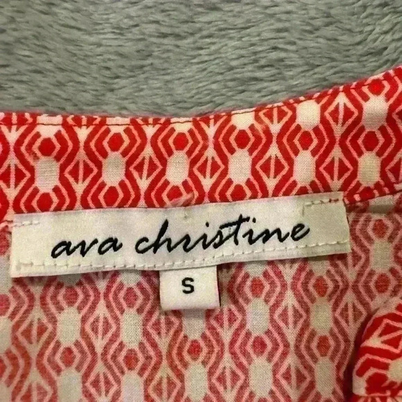 Women’s Red Ava Christina Blouse - Picture 4 of 8